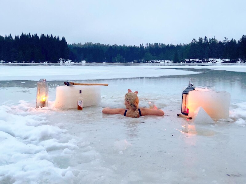 viking in the ice on Wilderness Tower